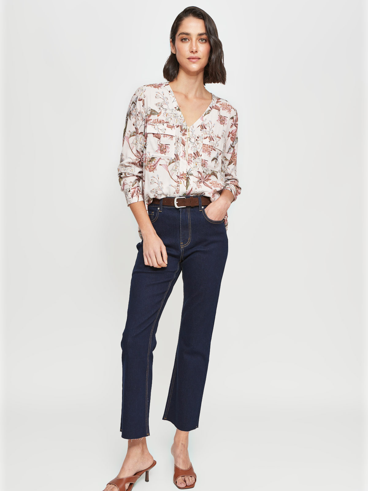 BLUSA MANGA LARGA MUJER CACHAREL CIERRE - 4