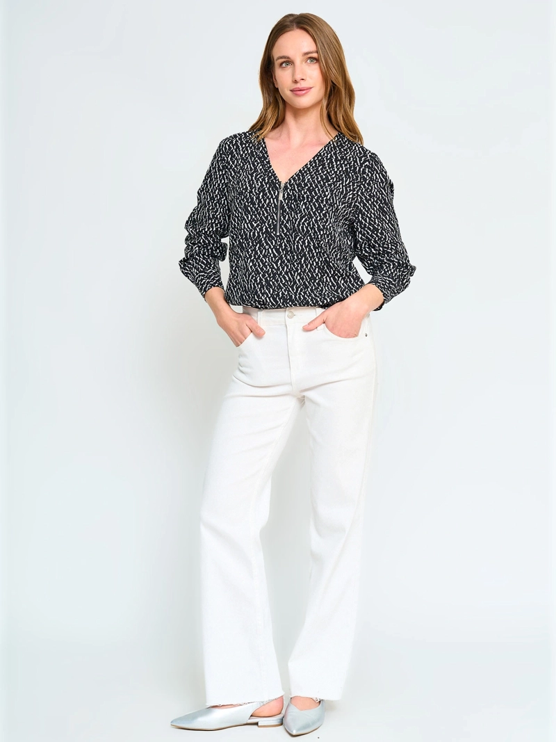 BLUSA MANGA LARGA MUJER CACHAREL CIERRE - 4