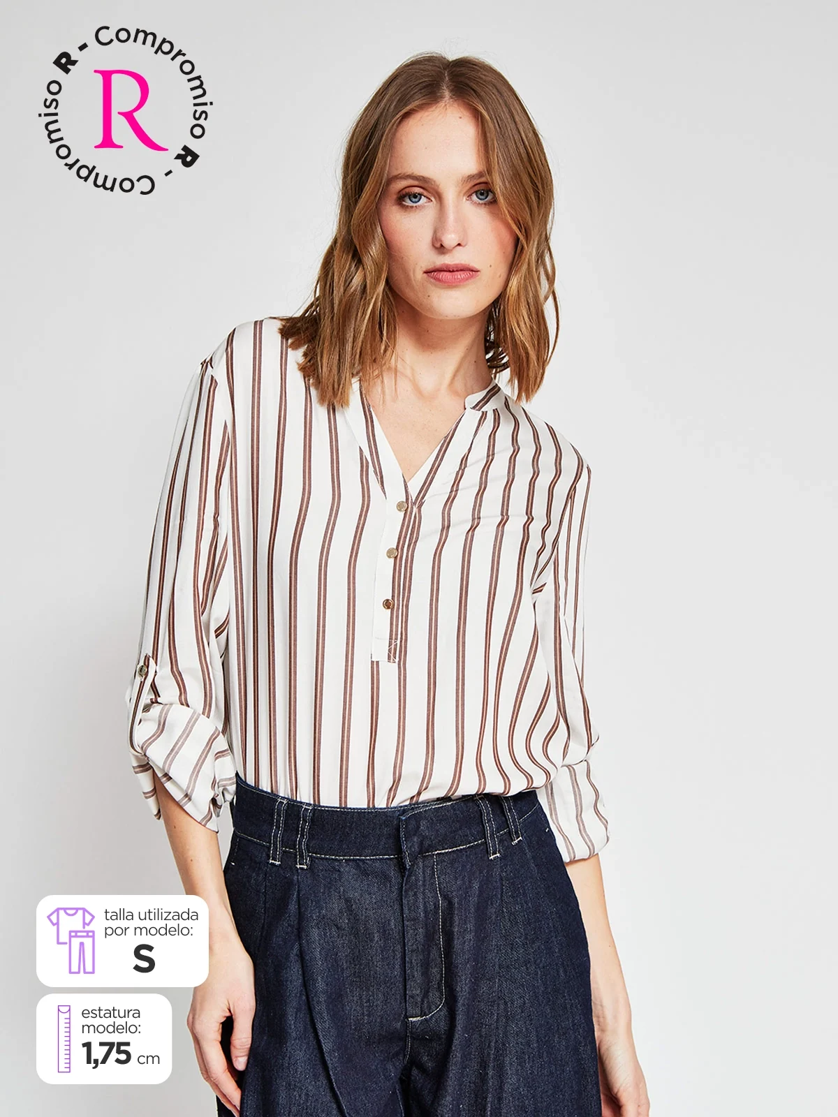 BLUSA MANGA LARGA MUJER CACHAREL - 1
