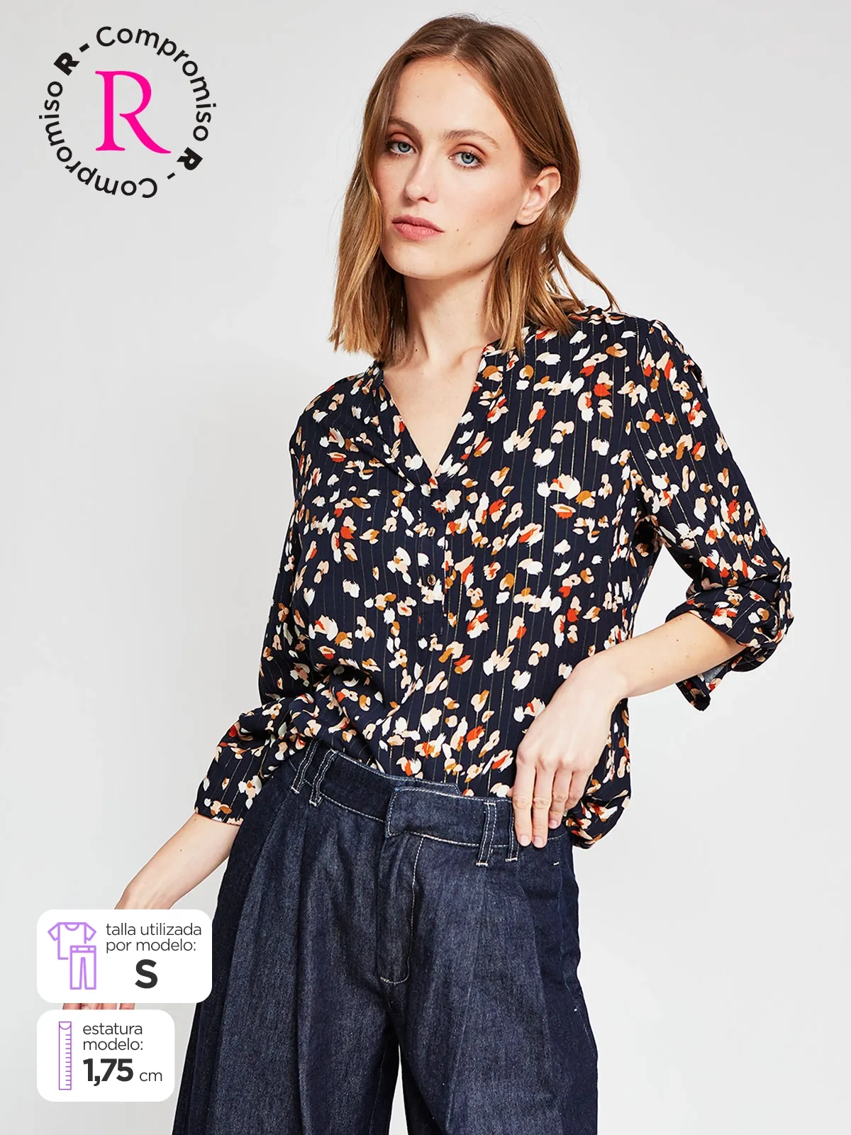 BLUSA MANGA LARGA MUJER CACHAREL - 1