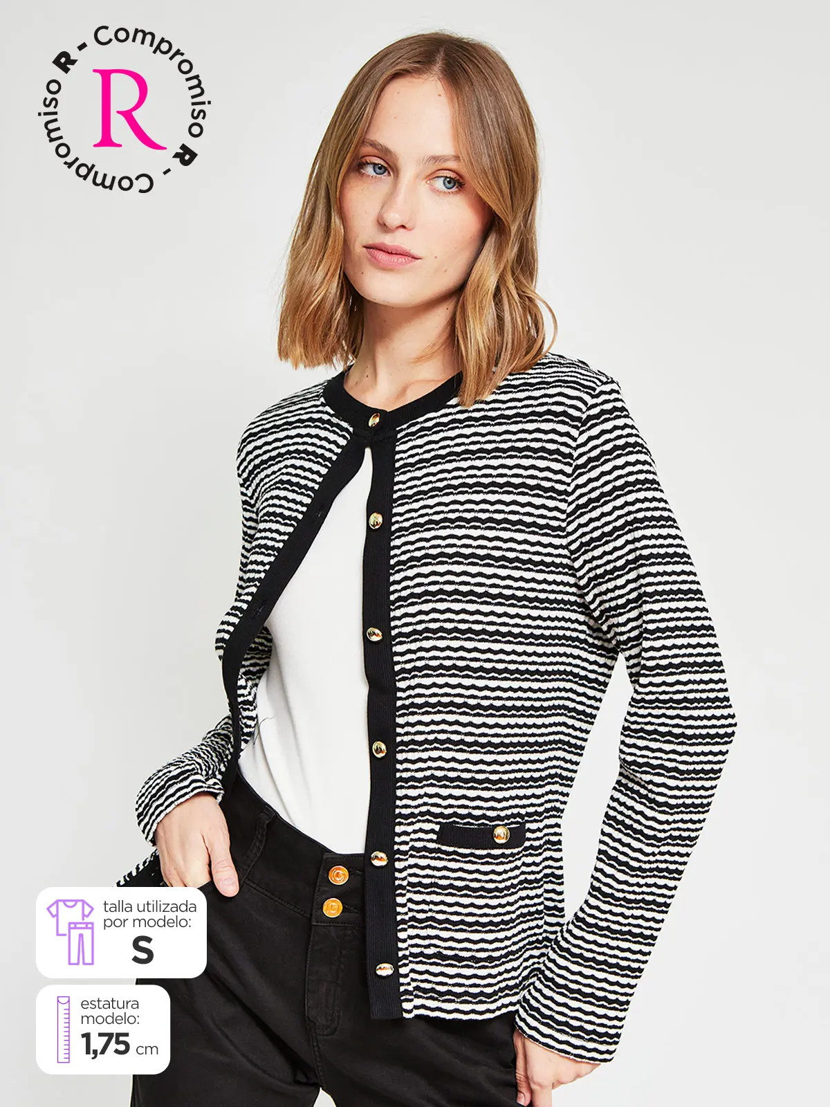 POLO MANGA LARGA ALGODÓN MUJER CACHAREL DONIA - 1