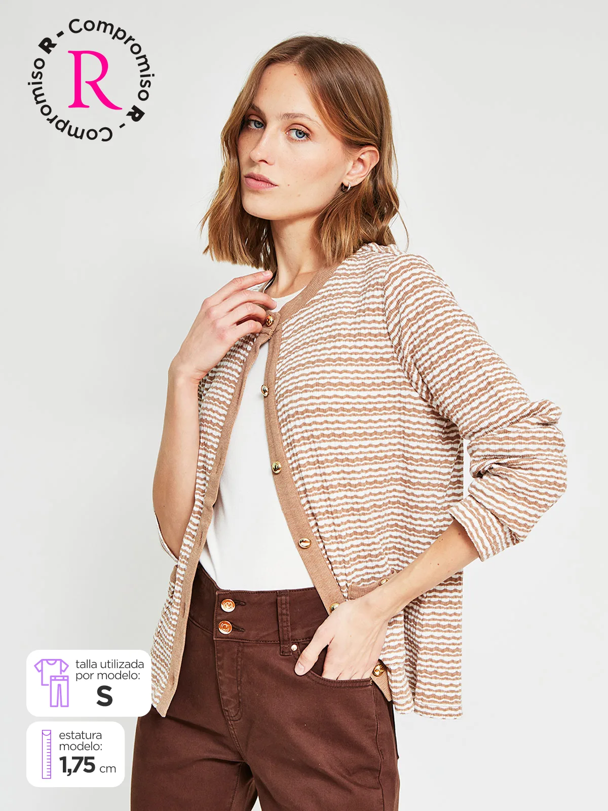 POLO MANGA LARGA ALGODÓN MUJER CACHAREL DONIA - 1