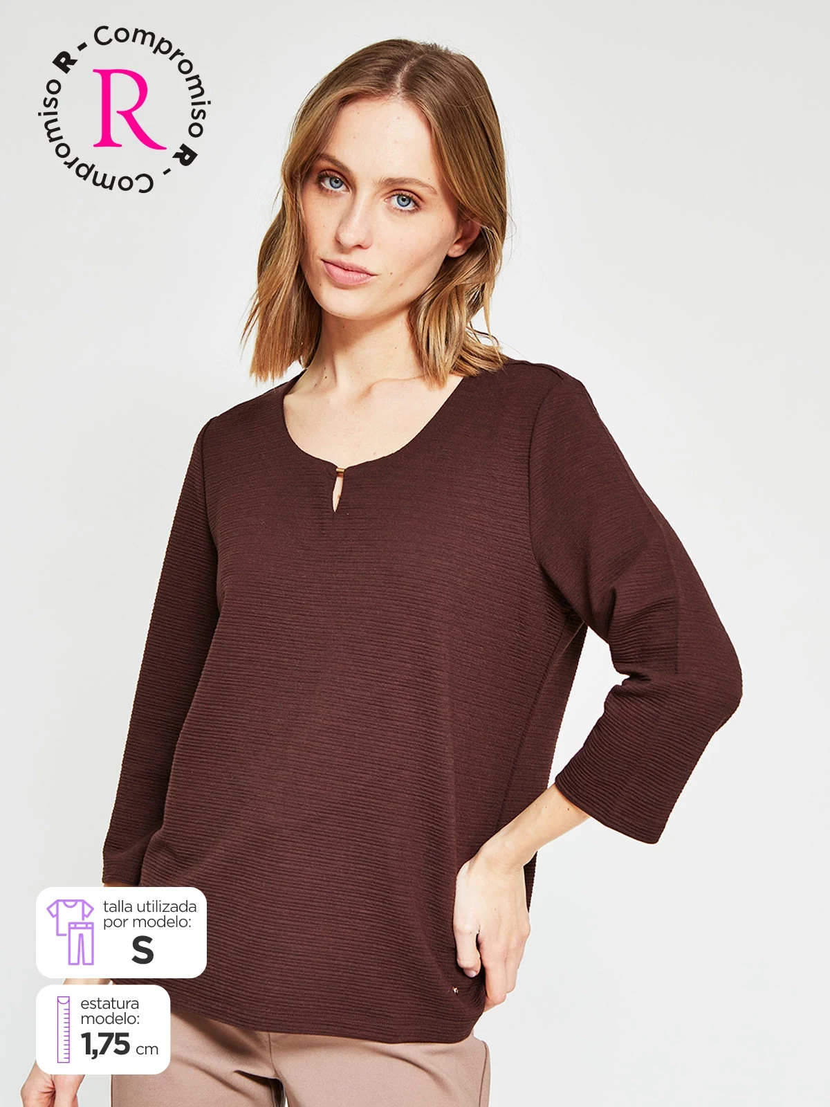POLO MANGA 3/4 MUJER CACHAREL - 1