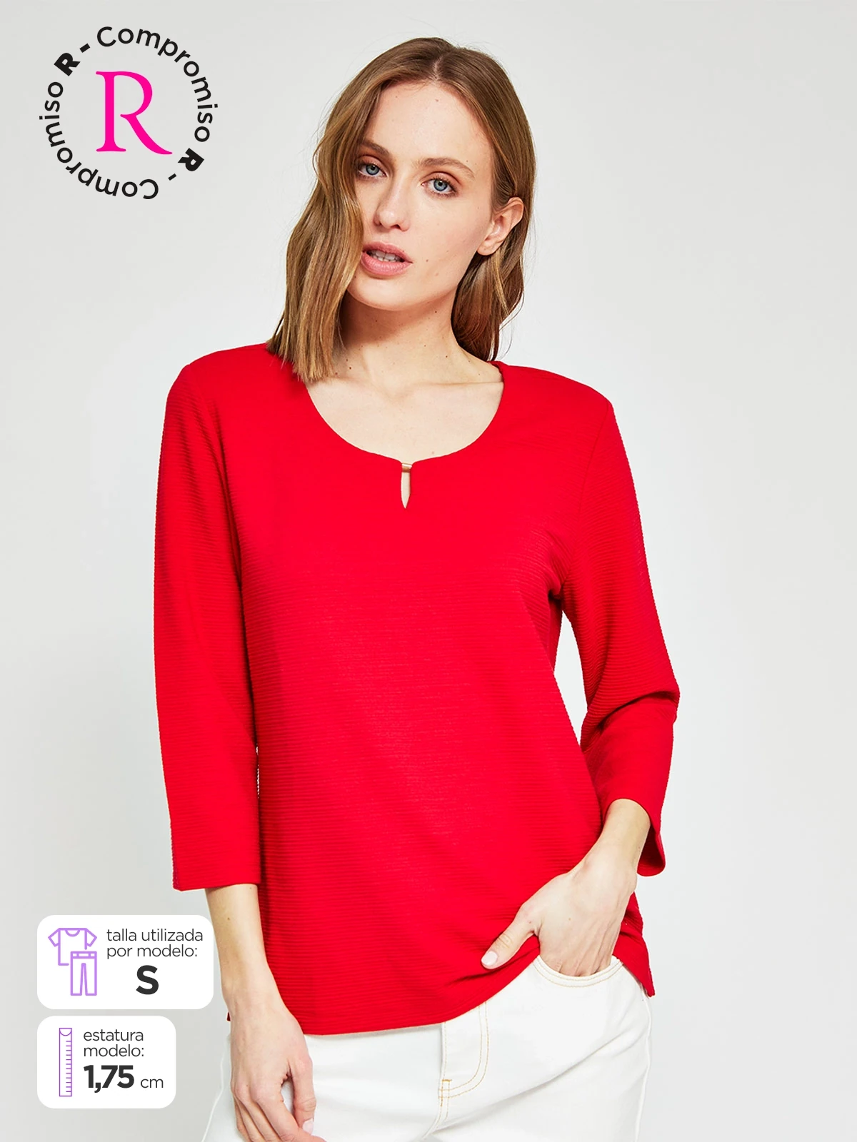 POLO MANGA 3/4 MUJER CACHAREL - 1