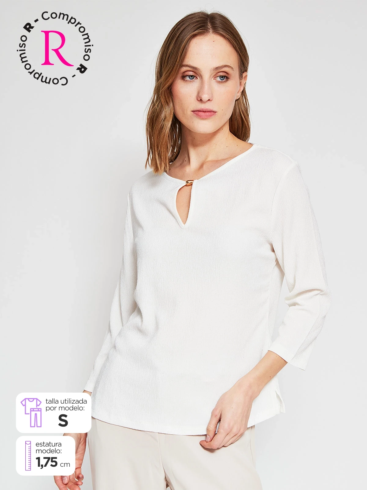POLO MANGA 3/4 MUJER CACHAREL - 1