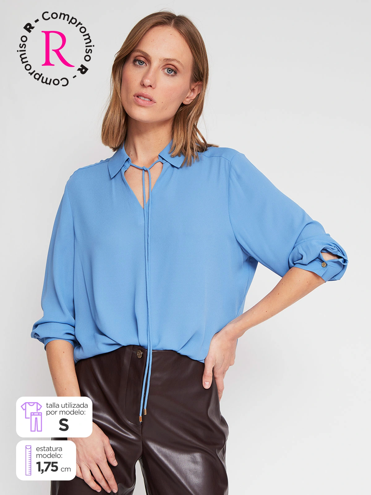 BLUSA MANGA LARGA MUJER CACHAREL BELEN - 1