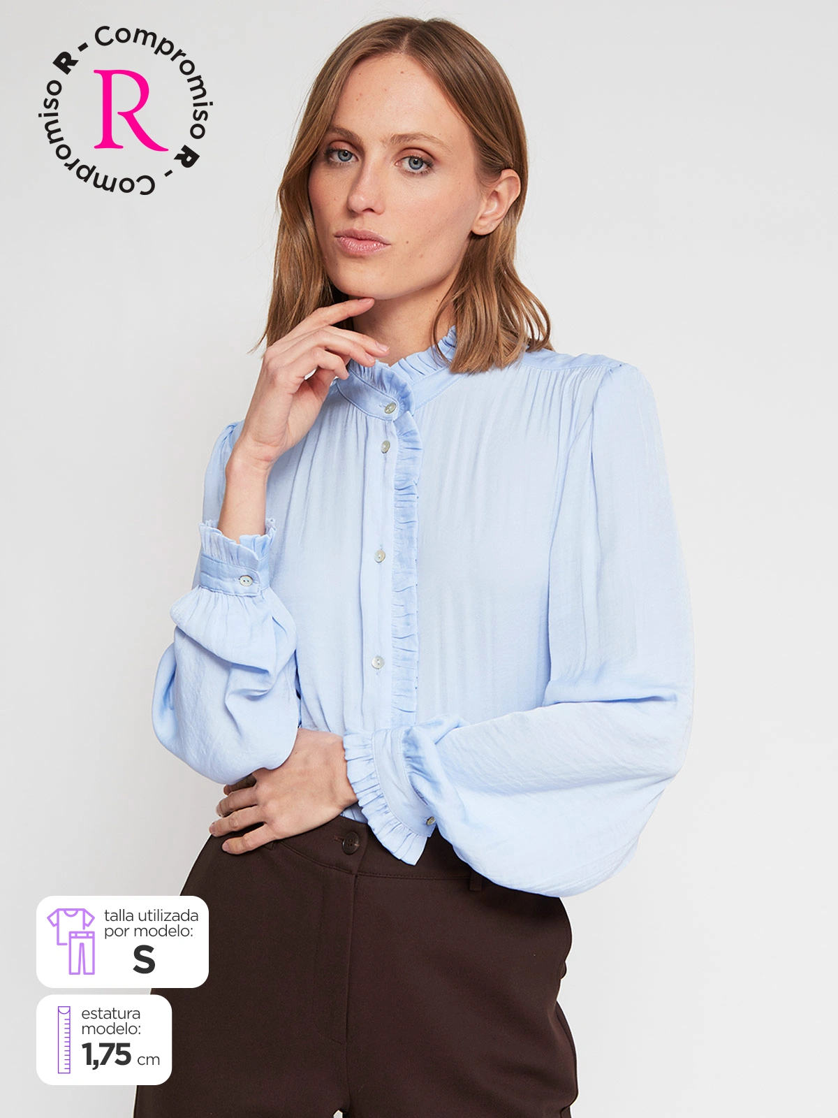BLUSA MANGA LARGA MUJER CACHAREL BOSNIA - 1