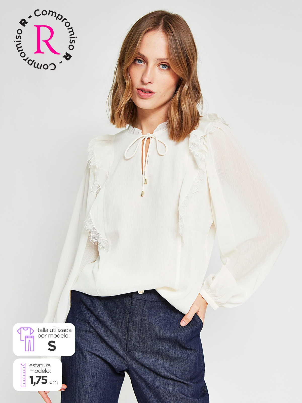 BLUSA MANGA LARGA MUJER CACHAREL - 1