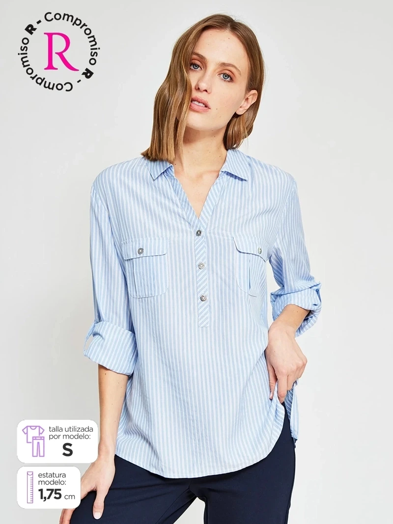 BLUSA MANGA LARGA MUJER CACHAREL - 1