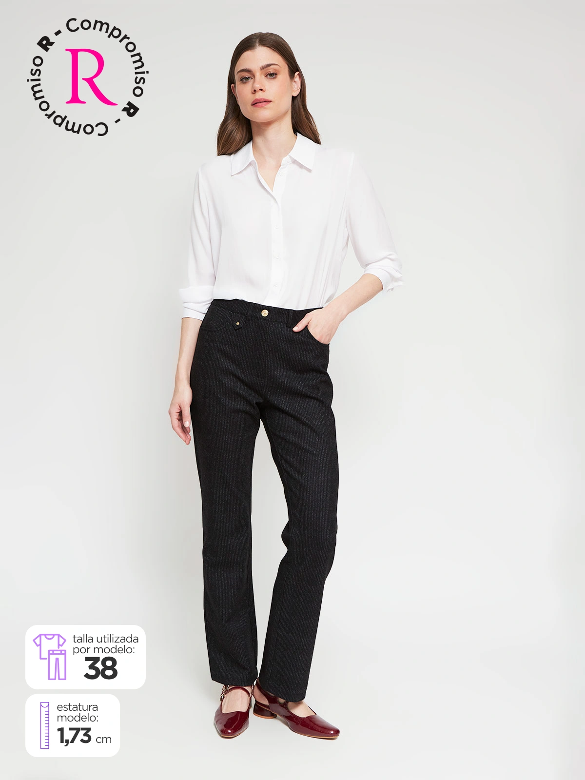 PANTALÓN REGULAR MUJER CACHAREL - 1