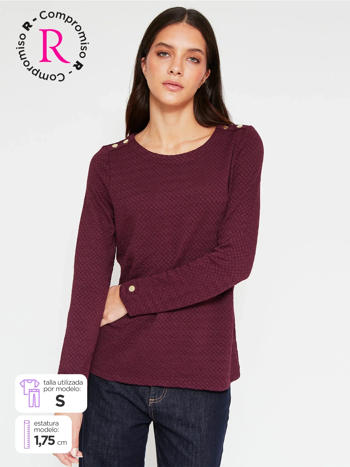 POLO MANGA LARGA MUJER CACHAREL CARI - 1
