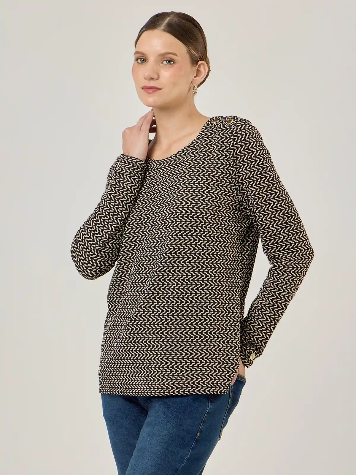 POLO MANGA LARGA MUJER CACHAREL CARI - 3