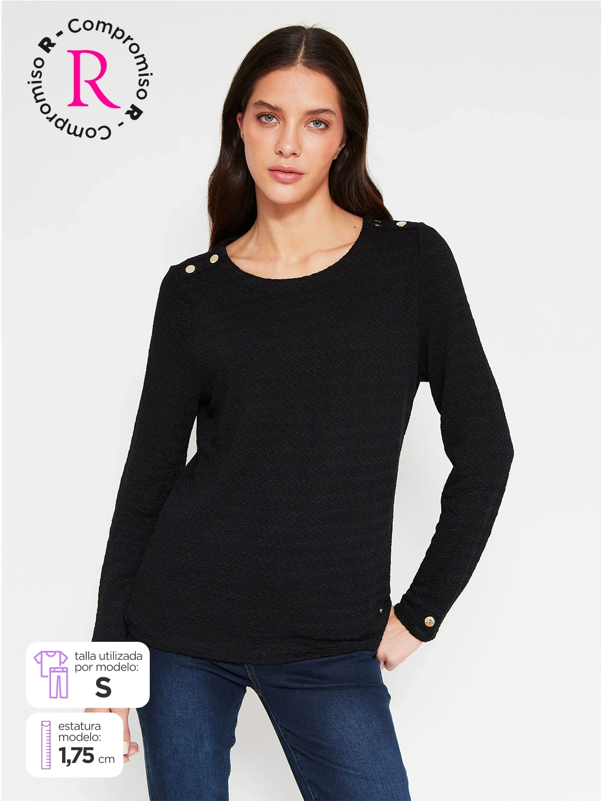 POLO MANGA LARGA MUJER CACHAREL CARI - 1