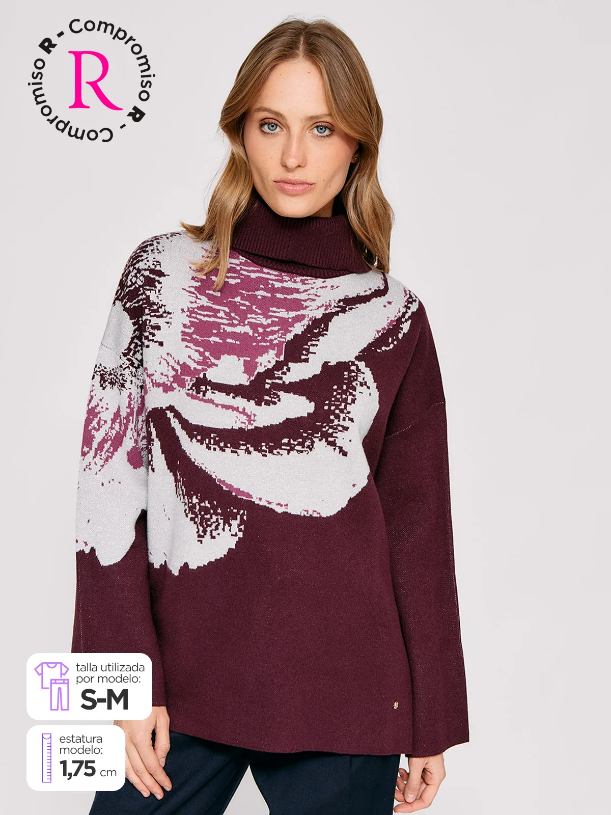 SWEATER MANGA LARGA MUJER CACHAREL APPO - 1