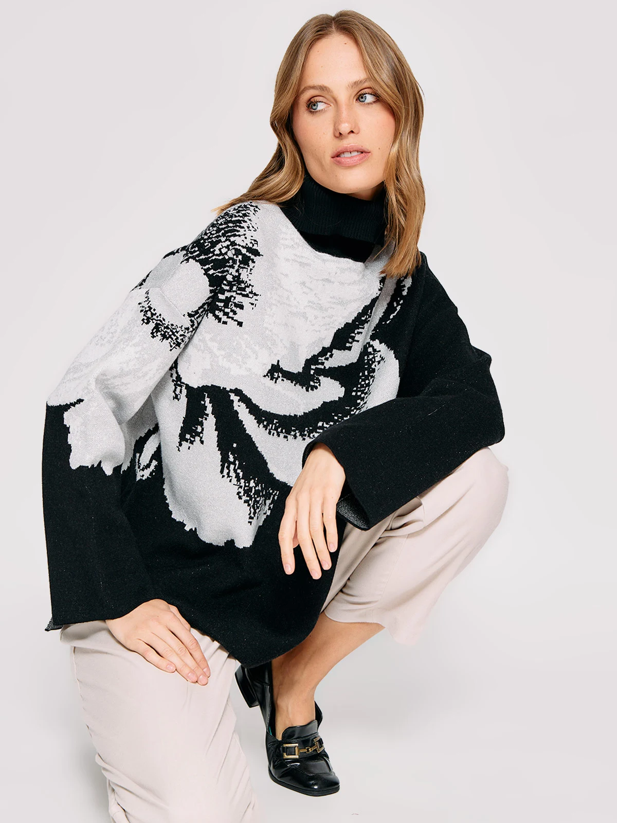 SWEATER MANGA LARGA MUJER CACHAREL APPO - 4