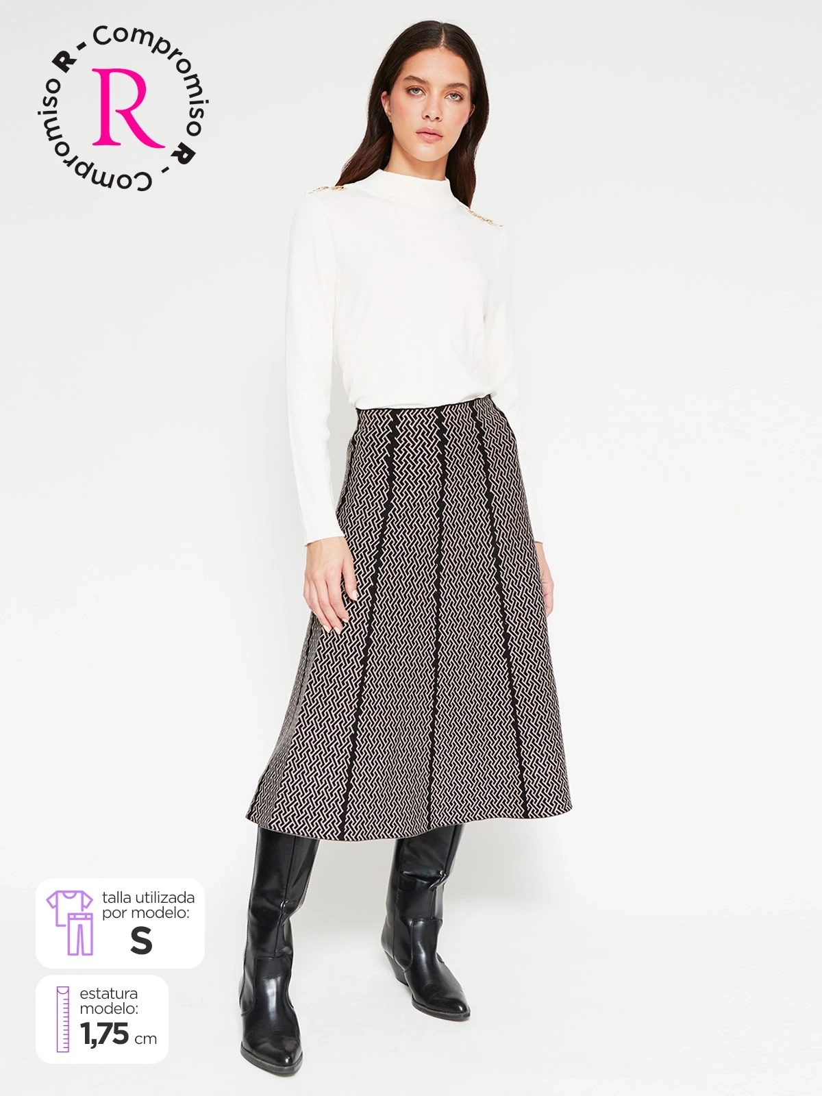FALDA CORTA MUJER CACHAREL - 1