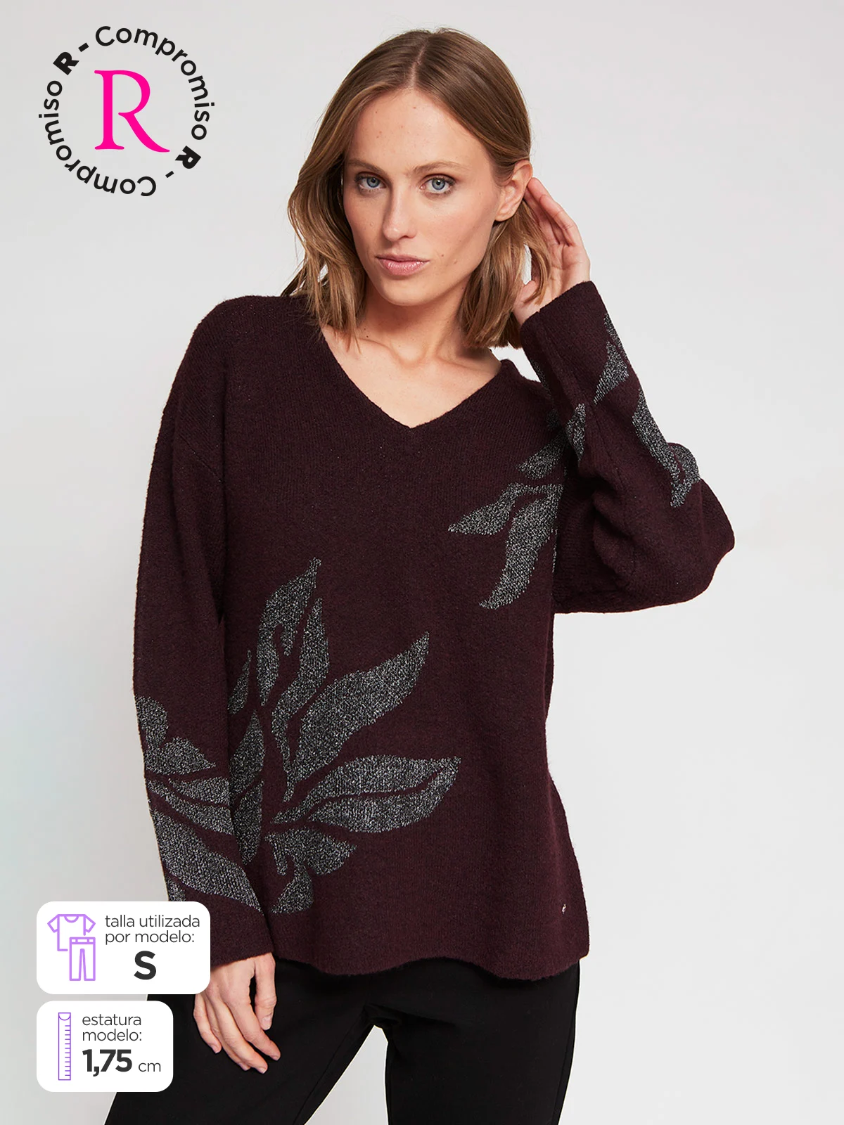 SWEATER MANGA LARGA MUJER CACHAREL BRUSELAS - 1