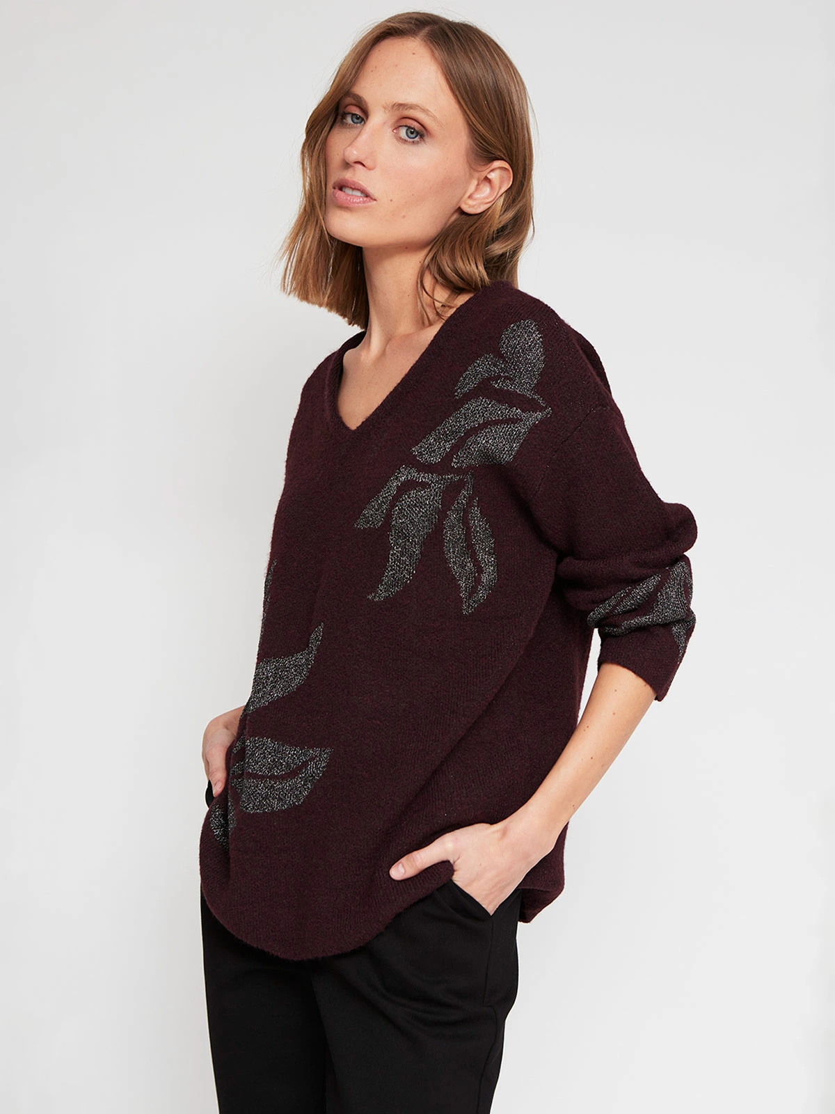 SWEATER MANGA LARGA MUJER CACHAREL BRUSELAS - 2