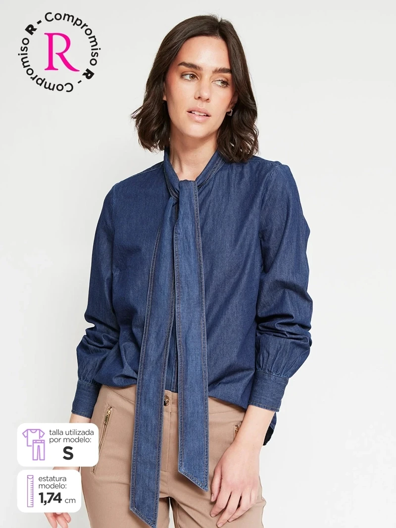 BLUSA MANGA LARGA MUJER CACHAREL - 1