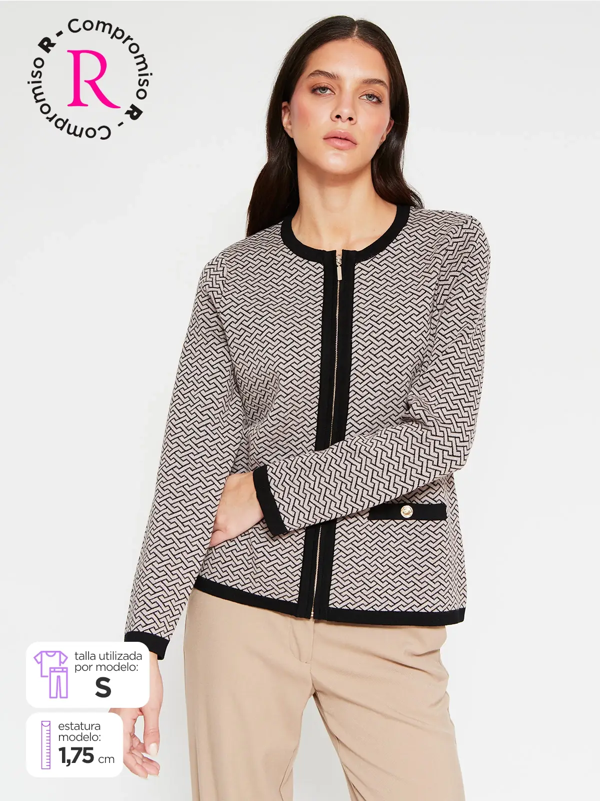 CARDIGAN MUJER CACHAREL BARA - 1