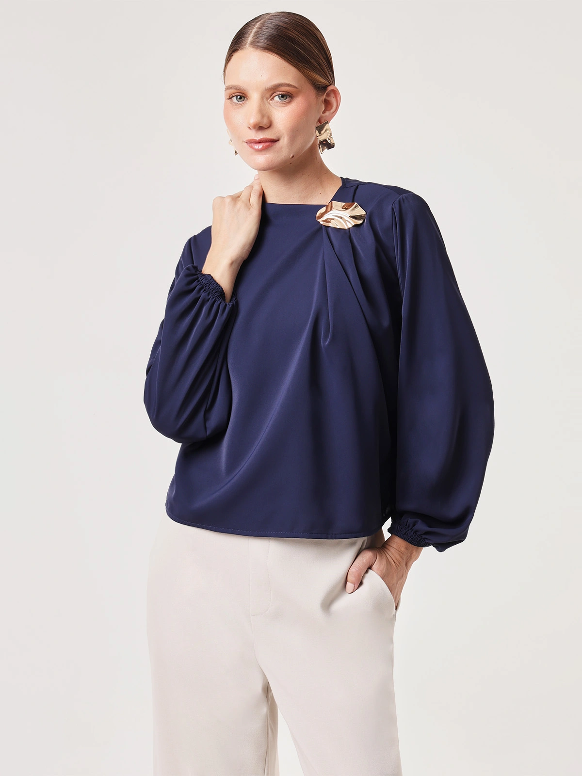 BLUSA MANGA LARGA MUJER CACHAREL EMPERATRIZ - 1