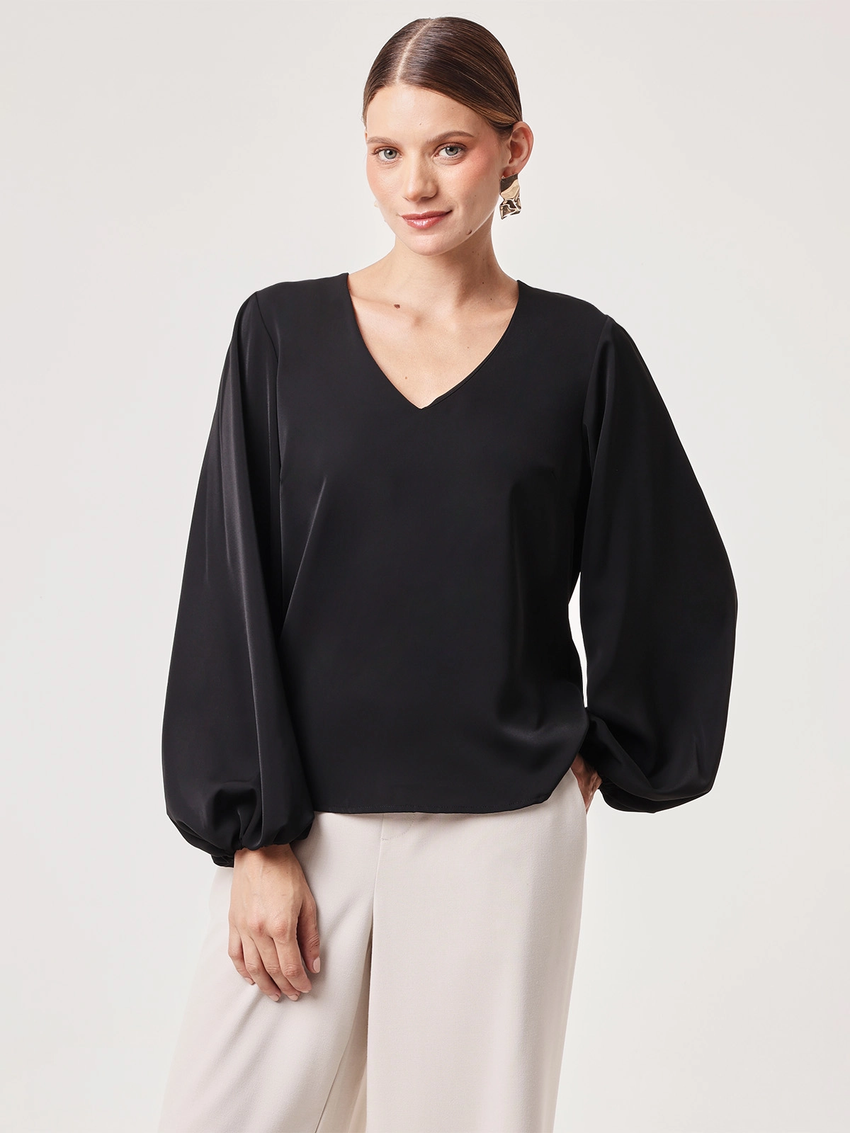 BLUSA MANGA LARGA MUJER CACHAREL EDITH - 1