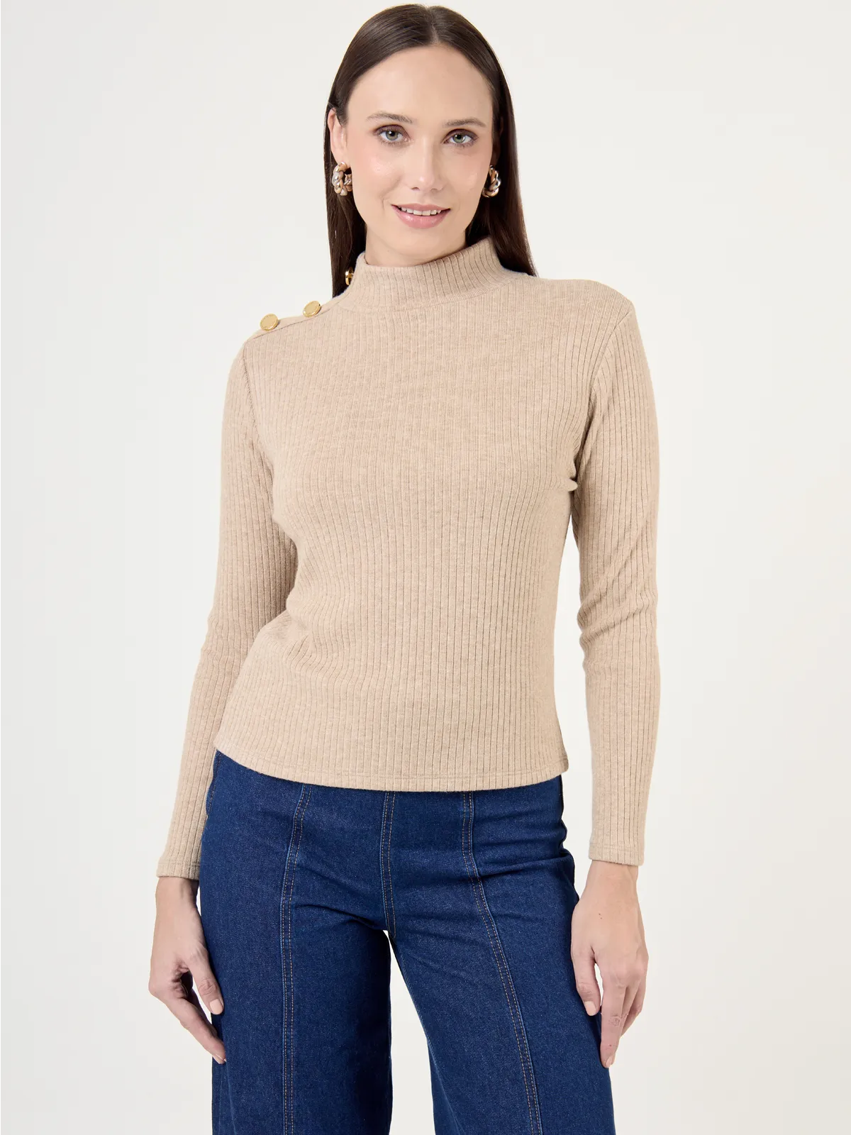 SWEATER MANGA LARGA MUJER CACHAREL EMMA - 1