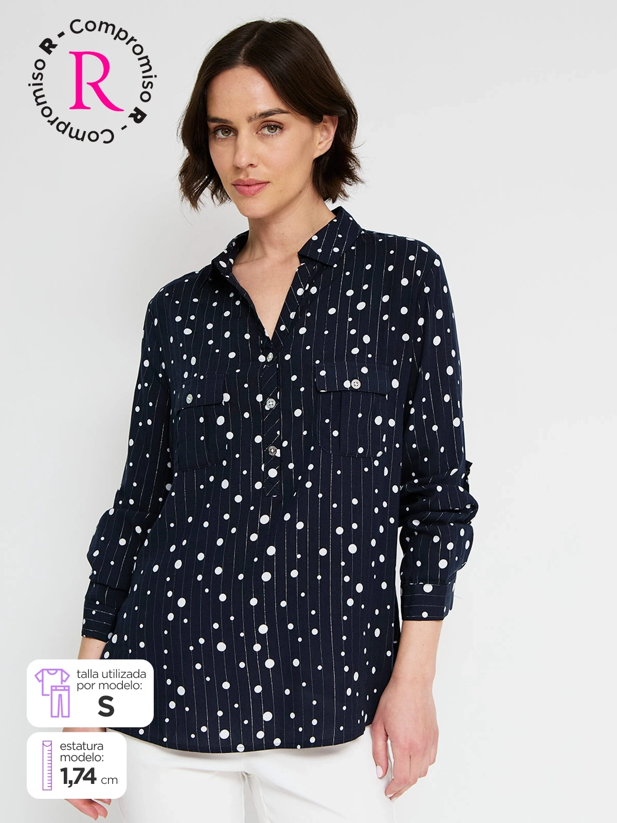 BLUSA MANGA 3/4 MUJER CACHAREL - 1