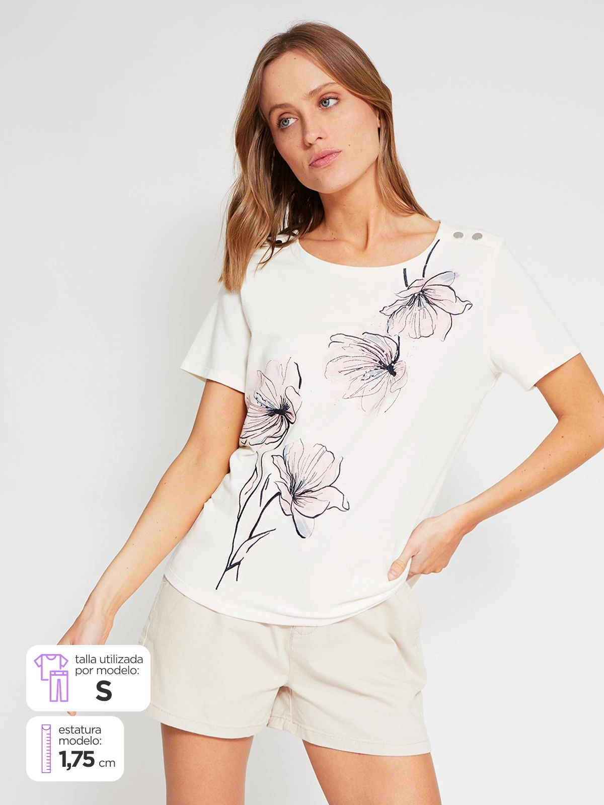 POLO MANGA CORTA MUJER CACHAREL - 1