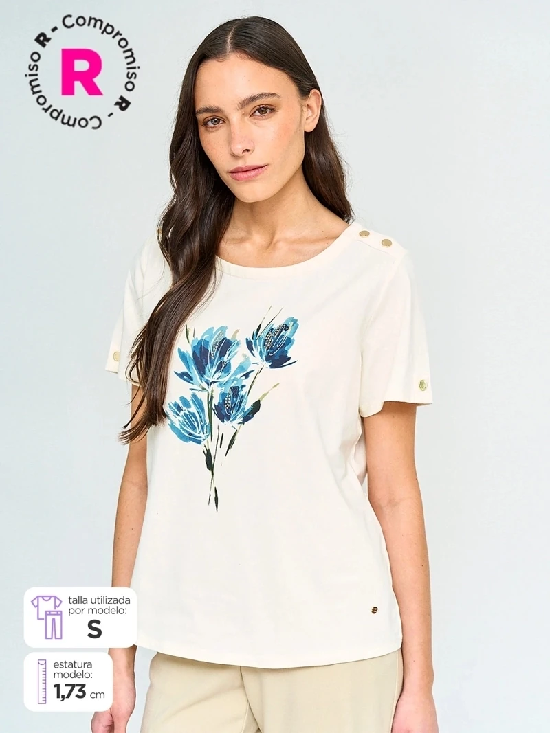 POLO MANGA CORTA MUJER CACHAREL - 1