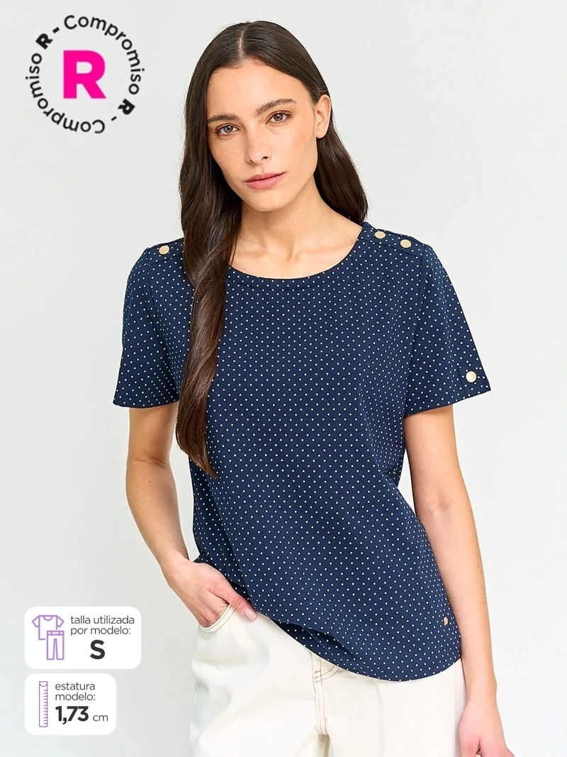 POLO MANGA CORTA MUJER CACHAREL - 1