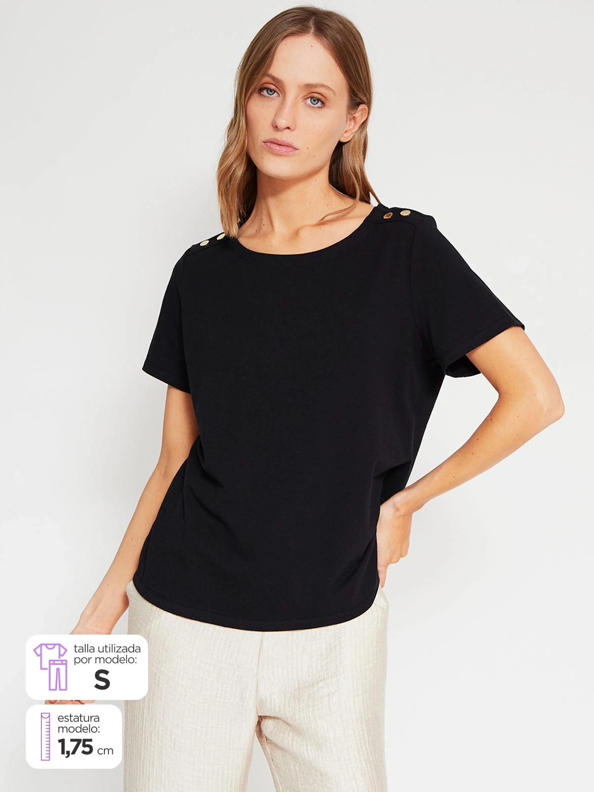 POLO MANGA CORTA MUJER CACHAREL - 1