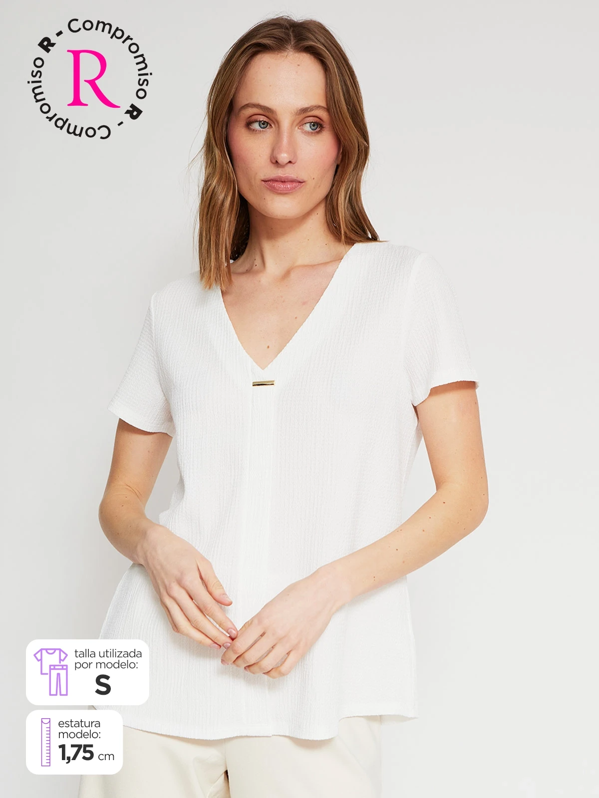 POLO MANGA CORTA MUJER CACHAREL - 1