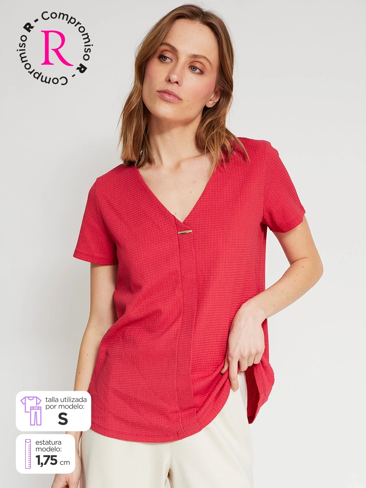 POLO MANGA CORTA MUJER CACHAREL - 1