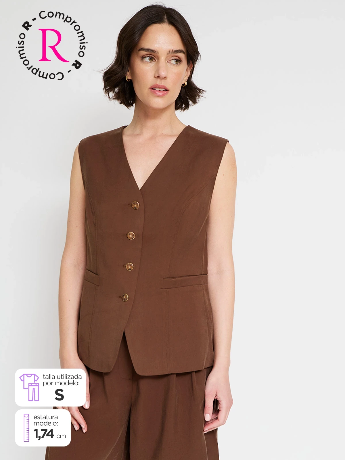BLAZER MUJER CACHAREL CORTO - 1