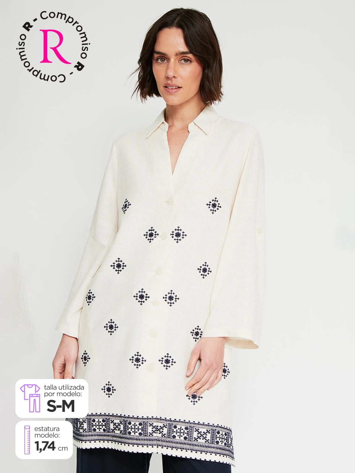 BLUSA MANGA 3/4 MUJER CACHAREL - 1