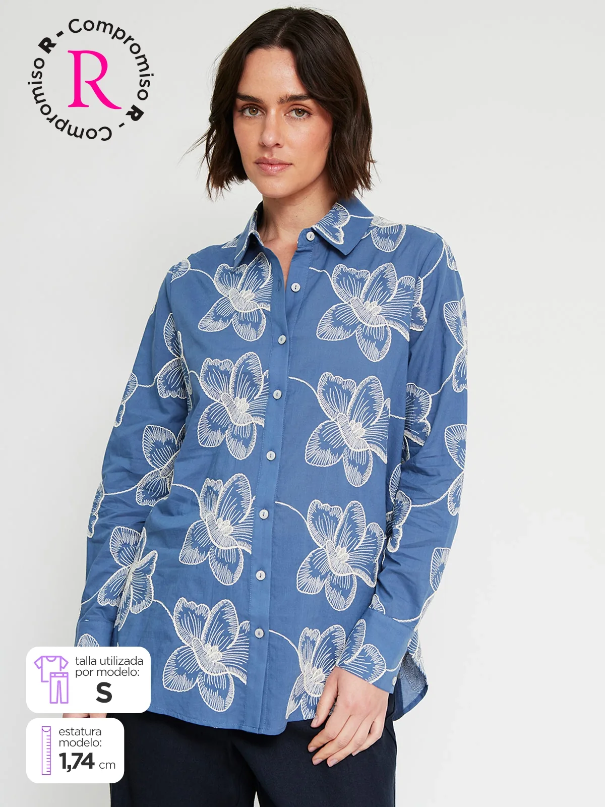 BLUSA MANGA LARGA MUJER CACHAREL - 1