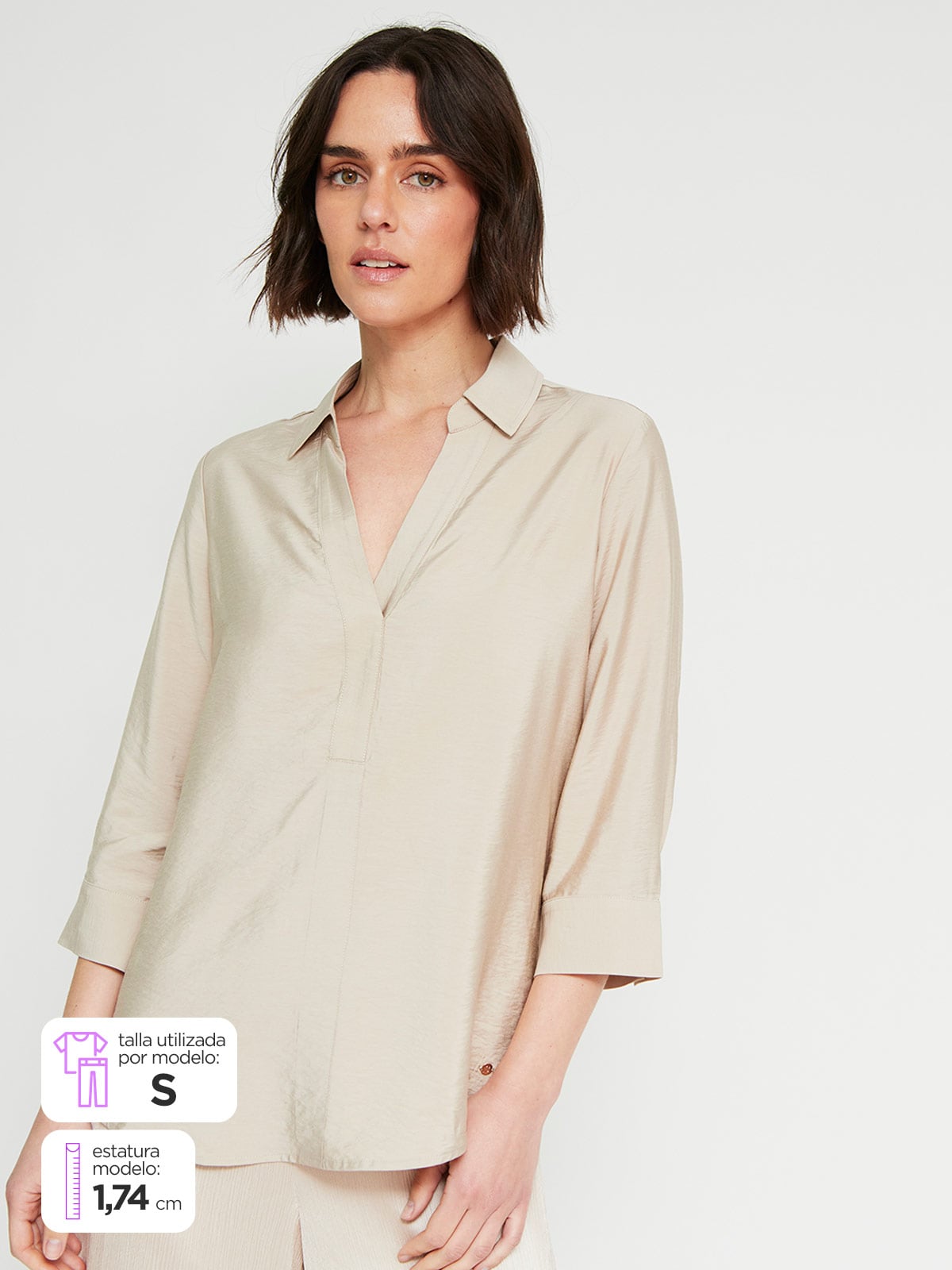 BLUSA MANGA 3/4 MUJER CACHAREL - 1