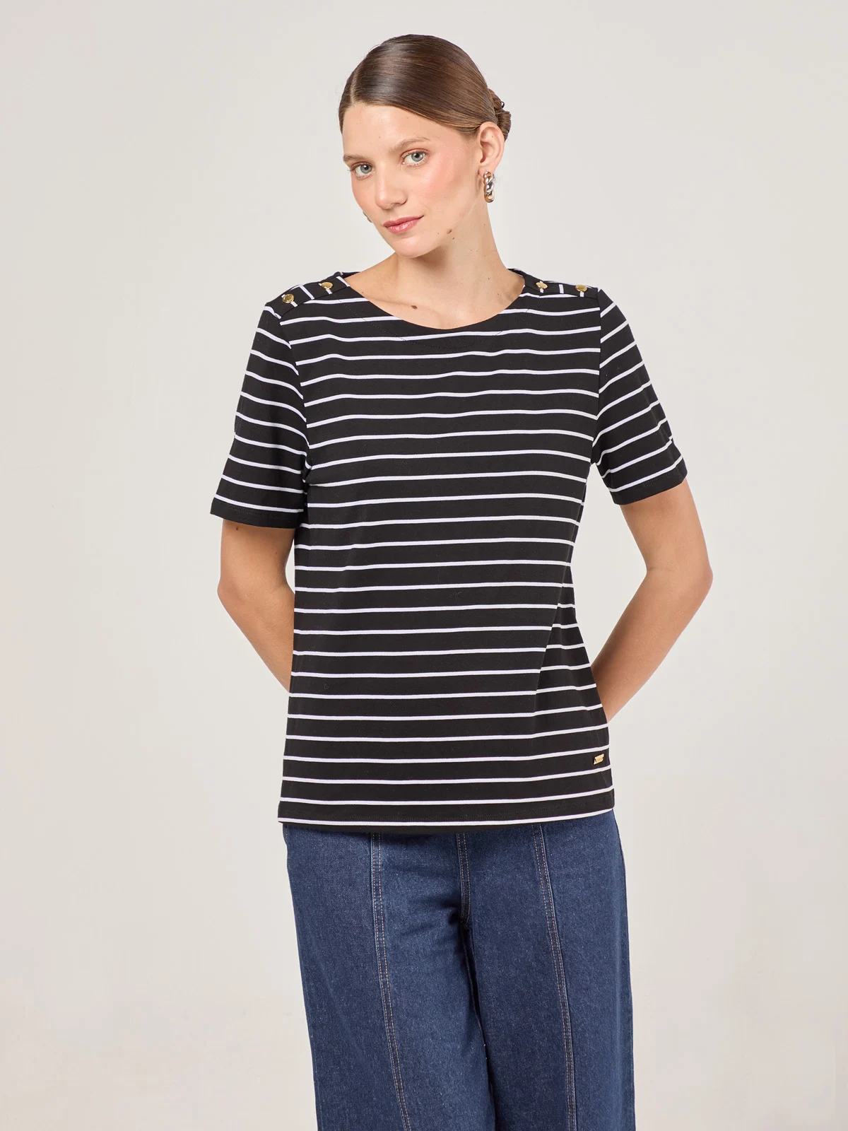 POLO MANGA CORTA ALGODÓN MUJER CACHAREL - 1