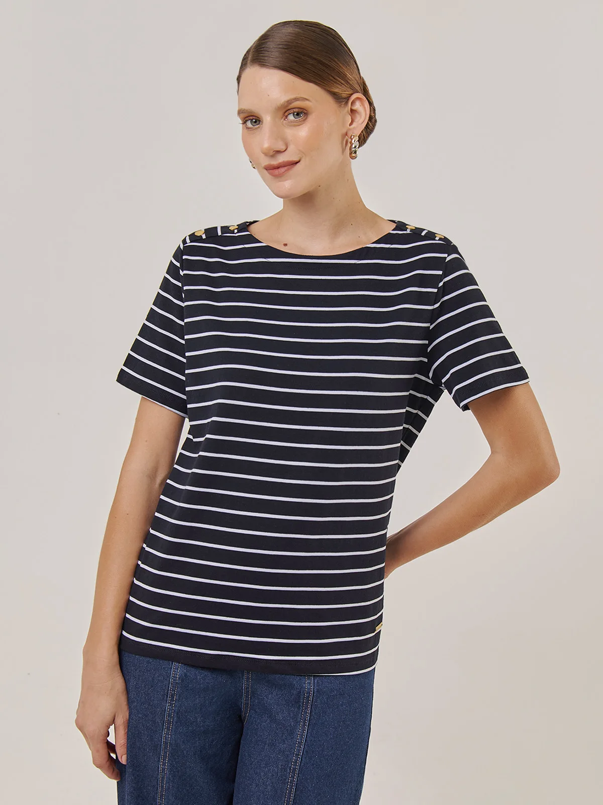 POLO MANGA CORTA ALGODÓN MUJER CACHAREL - 1