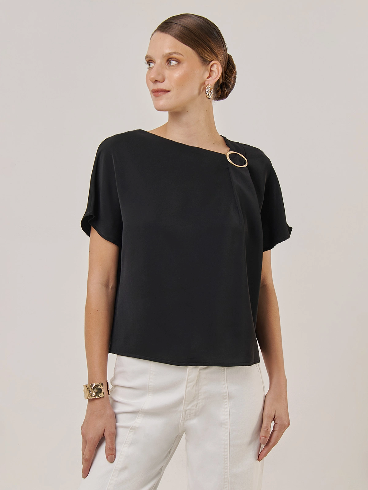 BLUSA MANGA CORTA MUJER CACHAREL - 1