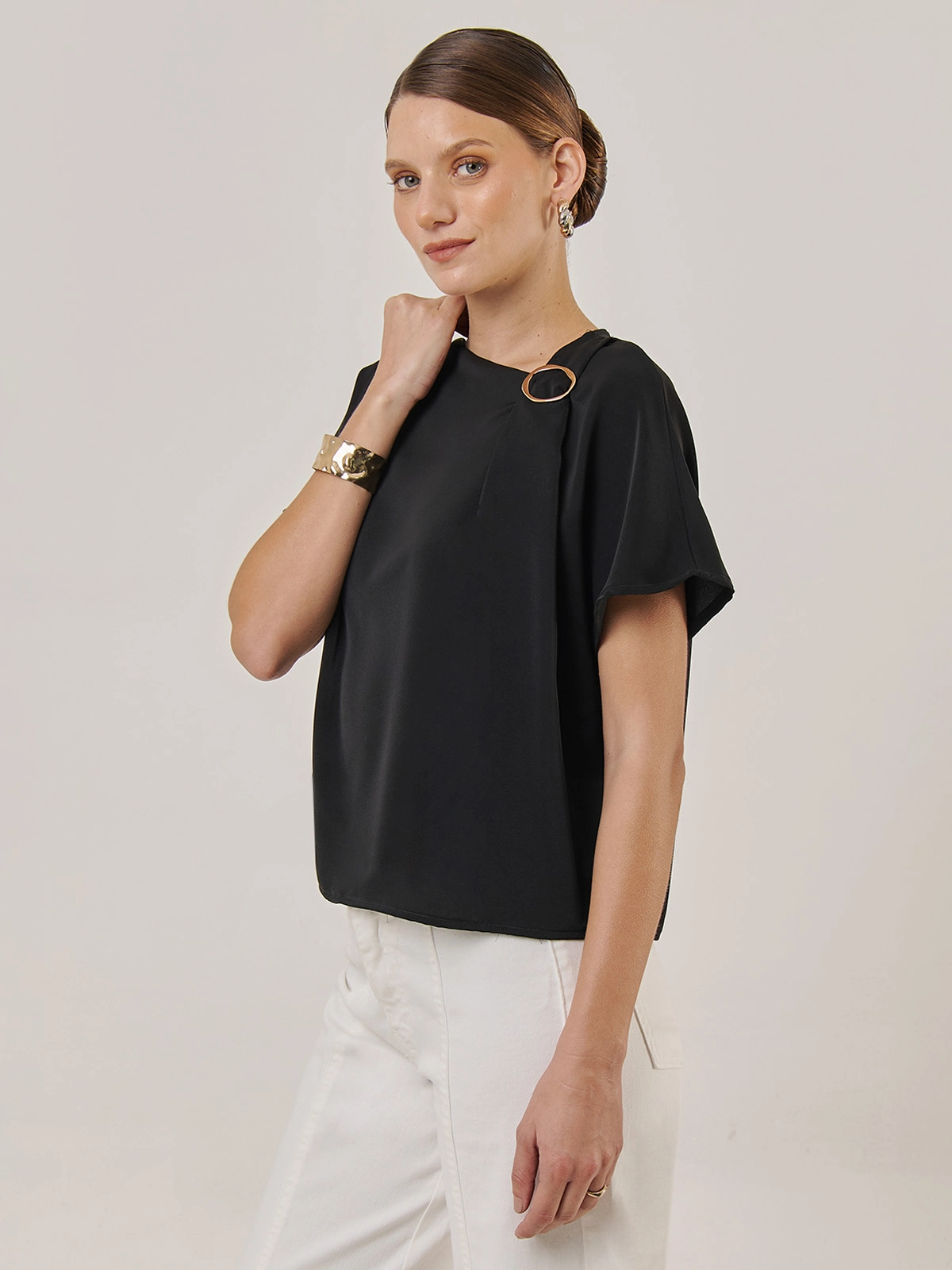 BLUSA MANGA CORTA MUJER CACHAREL - 3