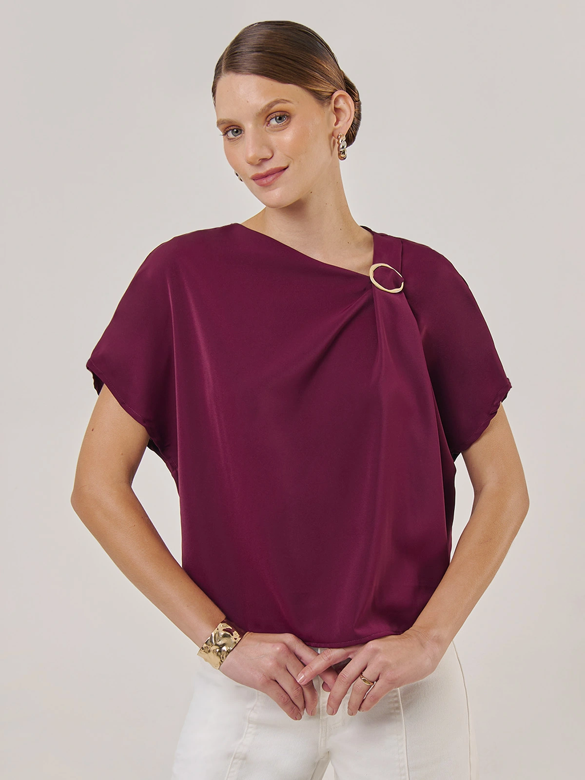 BLUSA MANGA CORTA MUJER CACHAREL - 1