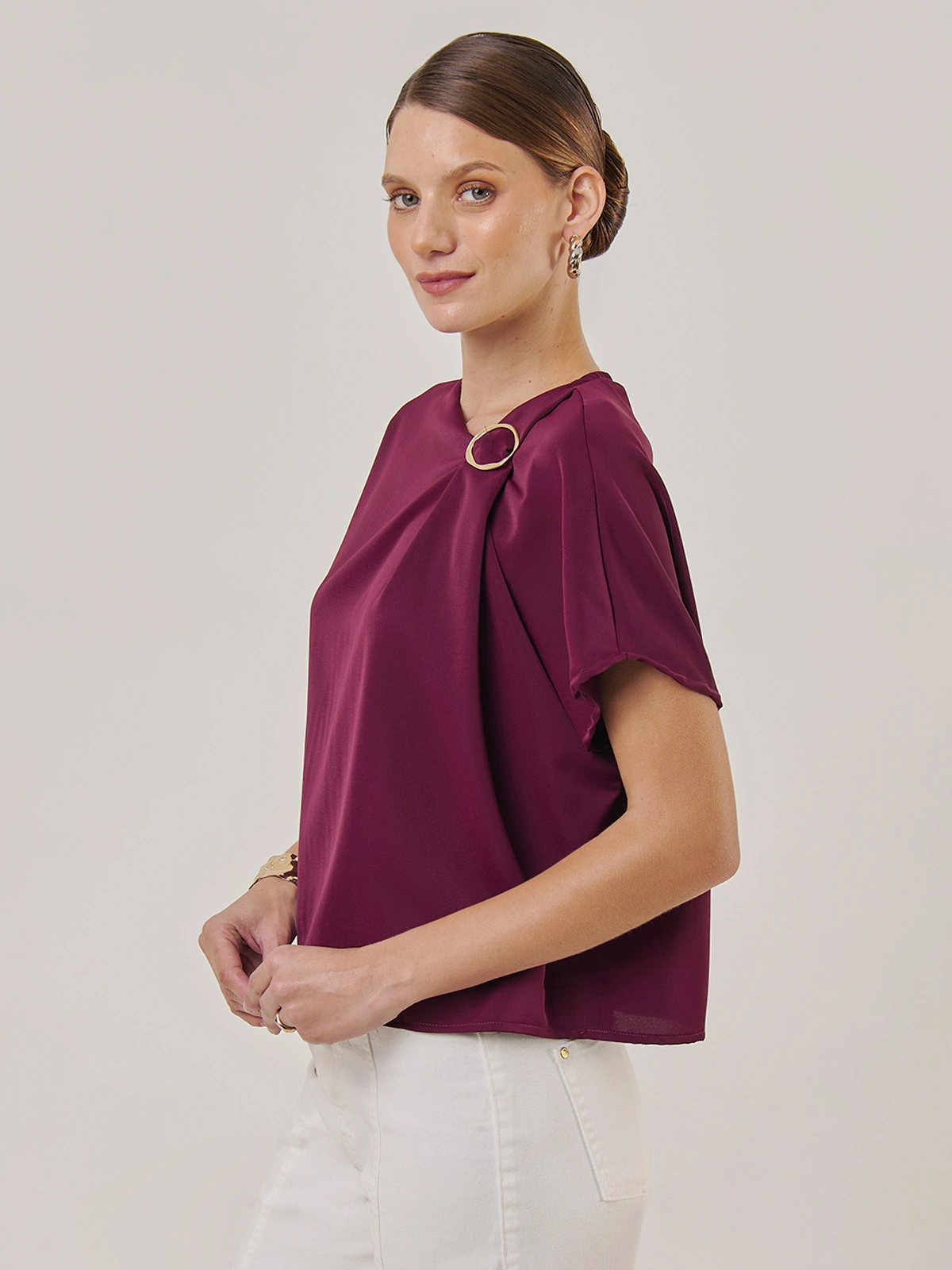 BLUSA MANGA CORTA MUJER CACHAREL - 3