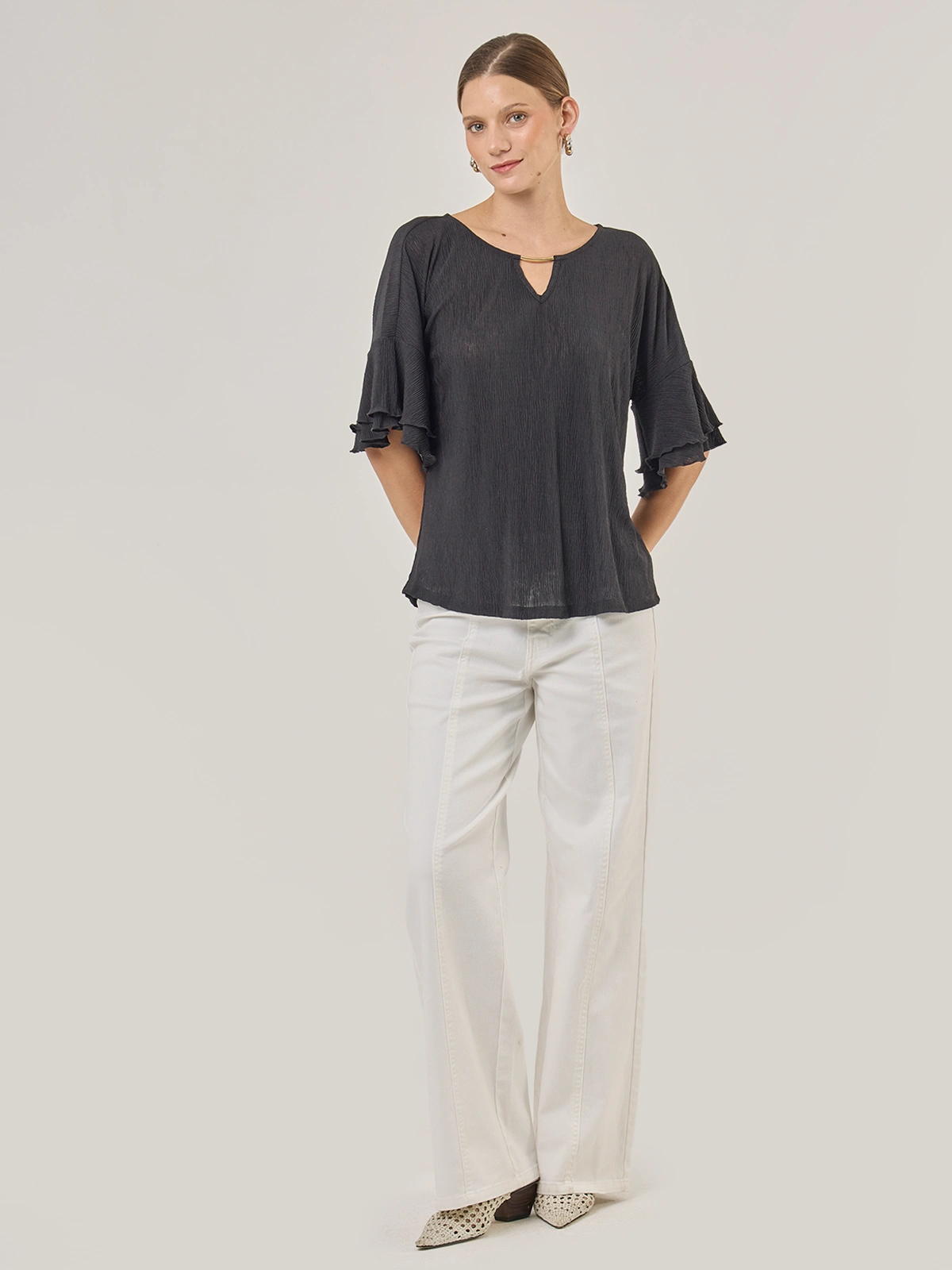 BLUSA MANGA CORTA MUJER CACHAREL - 5