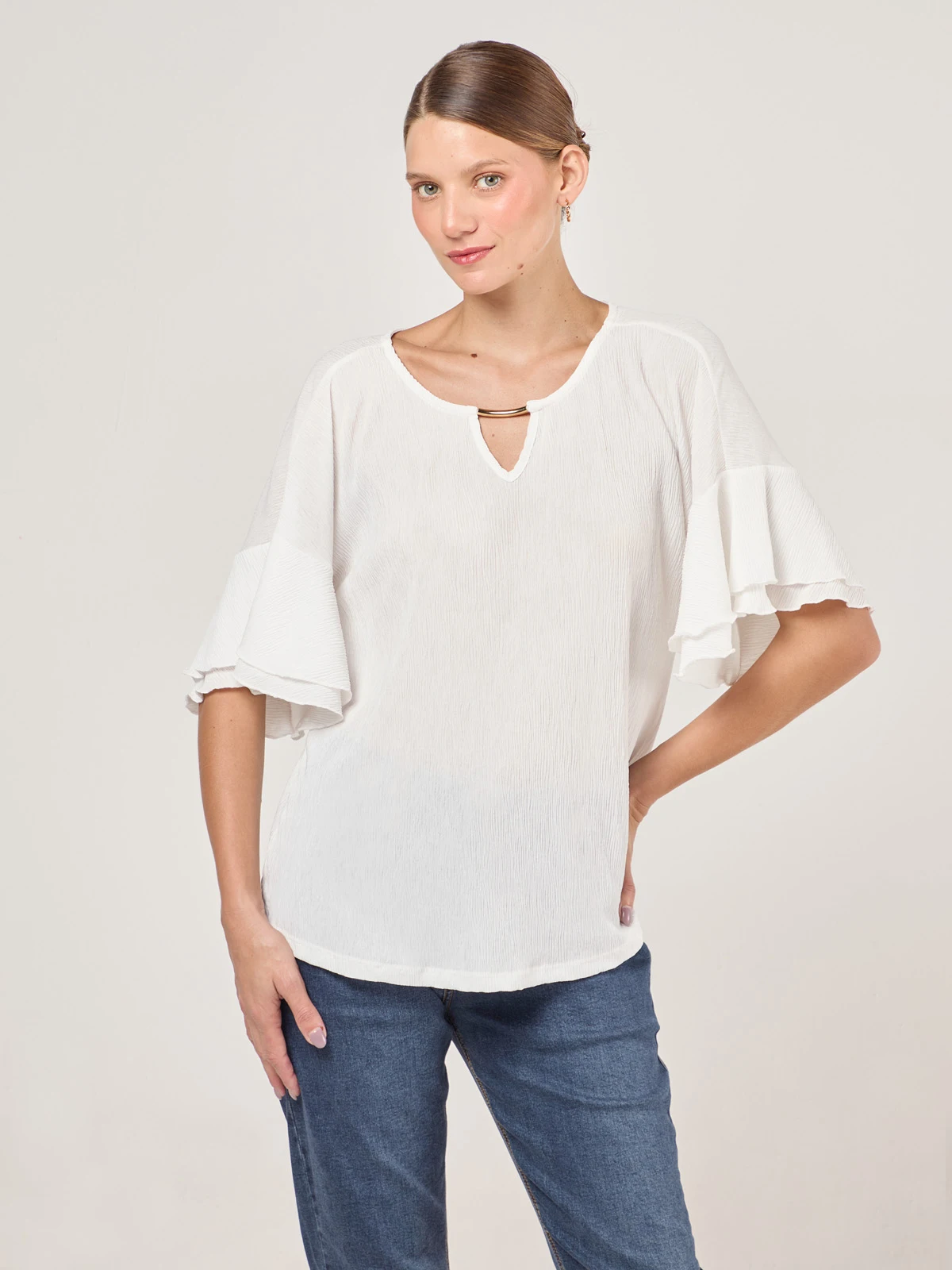 BLUSA MANGA CORTA MUJER CACHAREL - 1