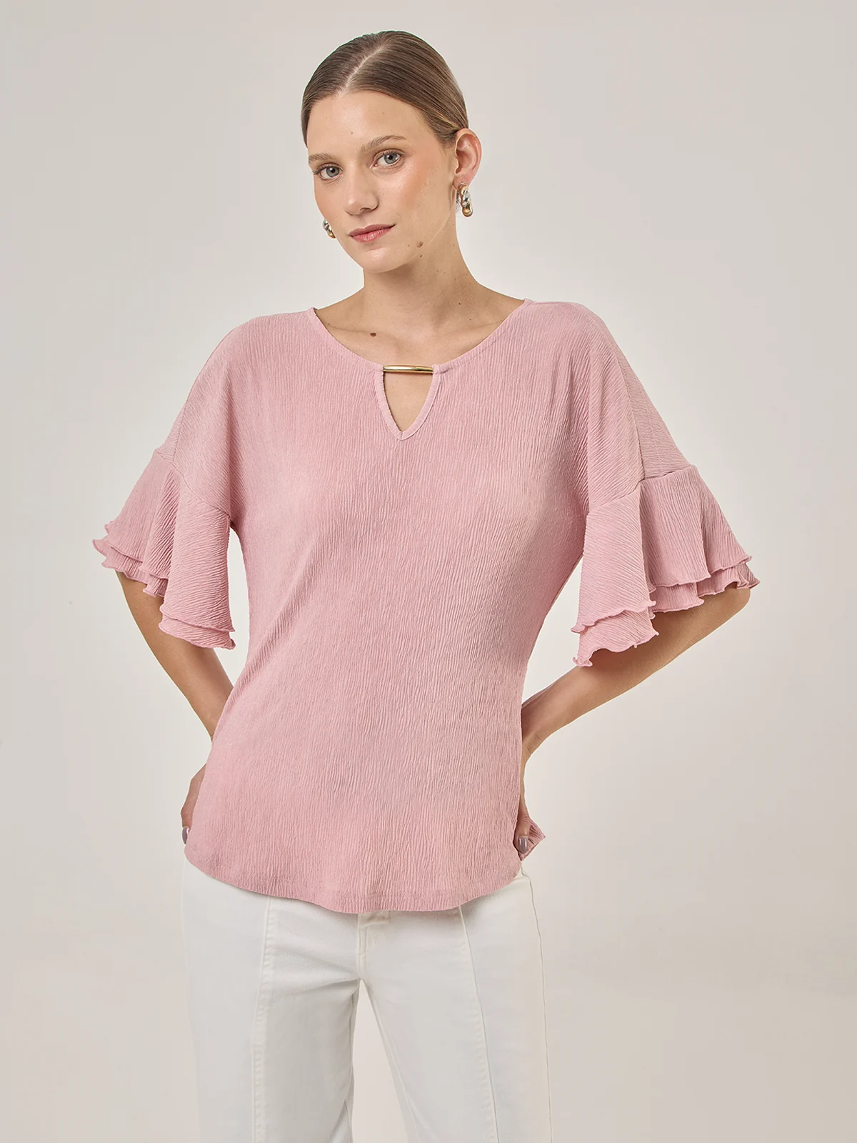 BLUSA MANGA CORTA MUJER CACHAREL - 1