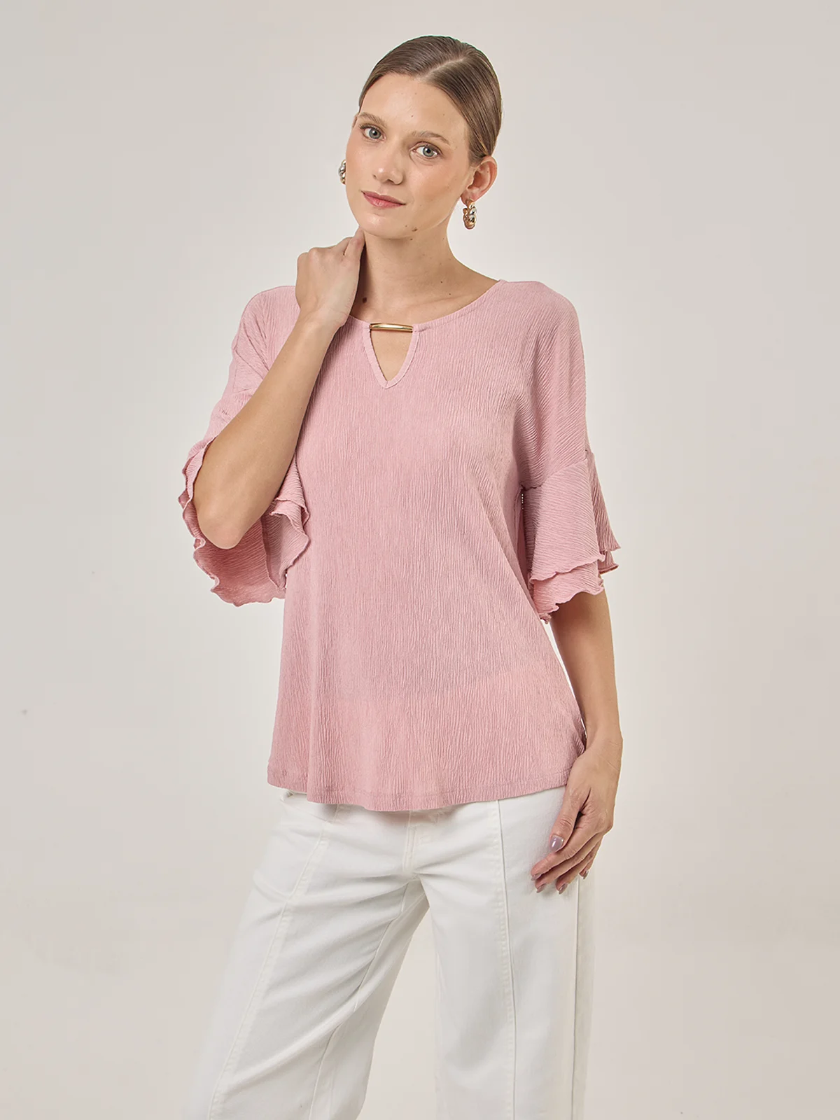 BLUSA MANGA CORTA MUJER CACHAREL - 3