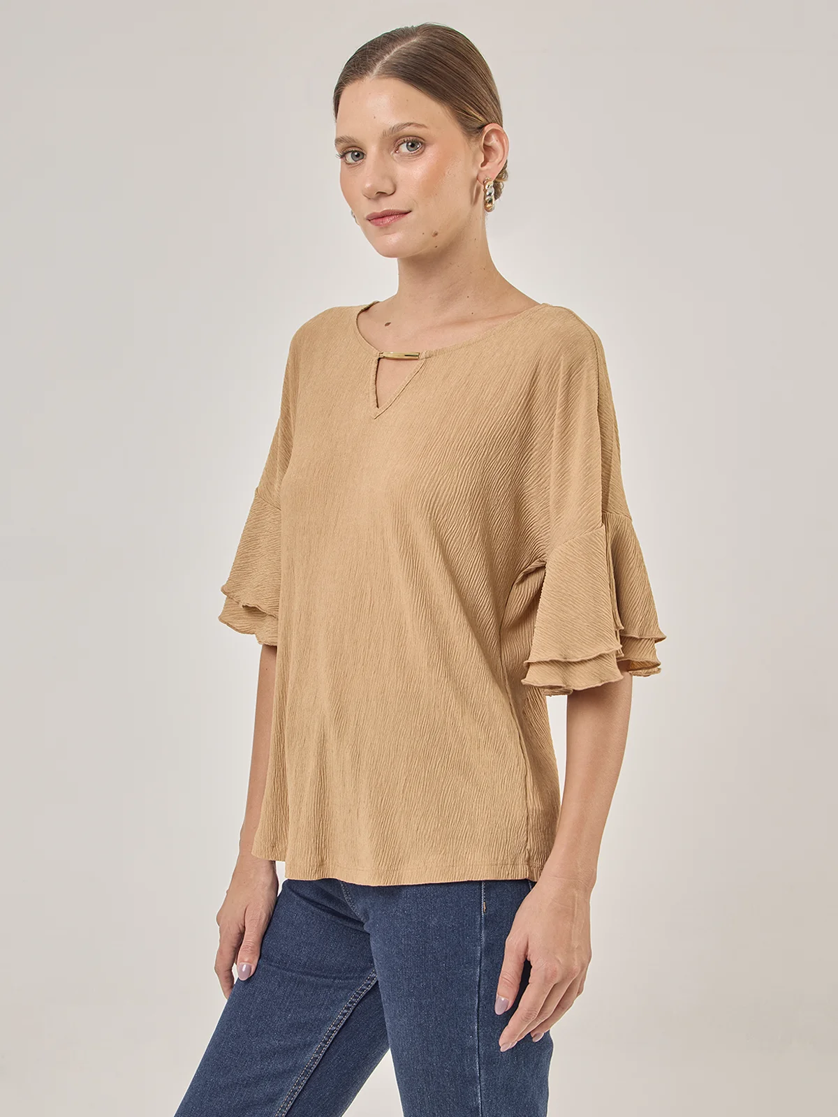BLUSA MANGA CORTA MUJER CACHAREL - 3