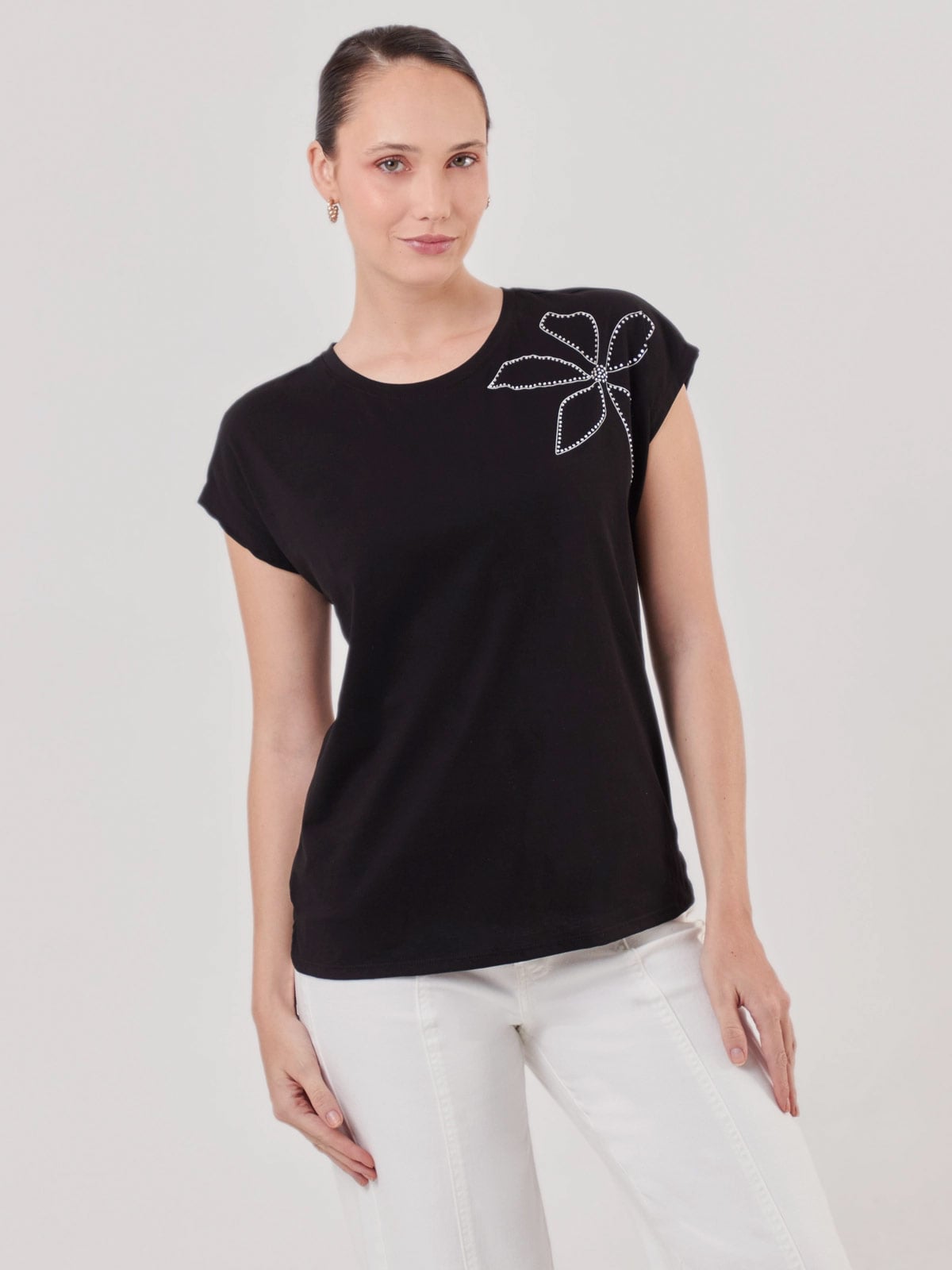 POLO MANGA CORTA ALGODÓN MUJER CACHAREL - 1